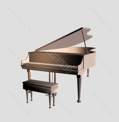 Model of a concert piano