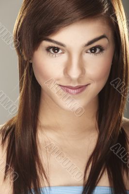 A happy young woman