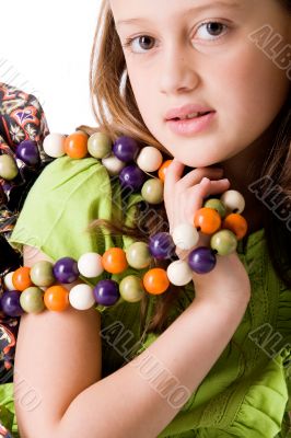 Child and her bag