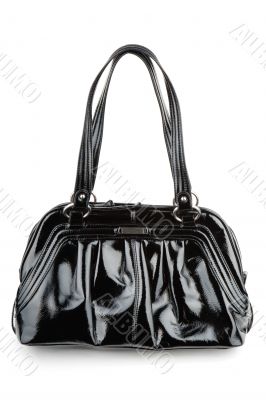 Elegant woman black bag