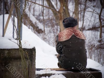 Persons on frost