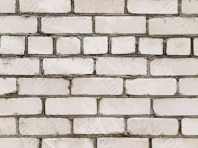 white bricks wall