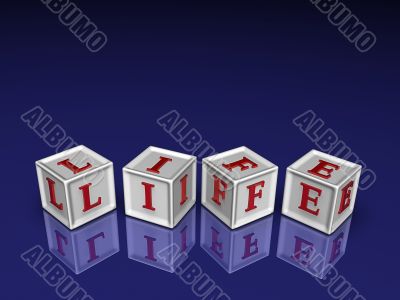 life 3d blockes