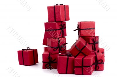 red gift boxes