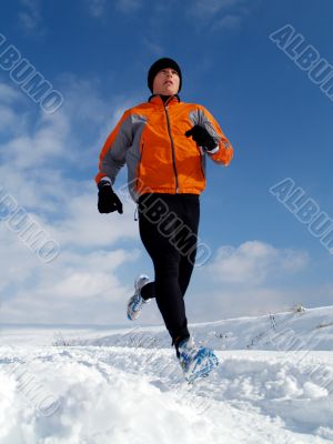 Runner in Snow
