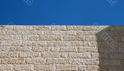 Stone wall and sky