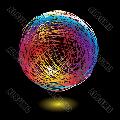 rainbow scribble