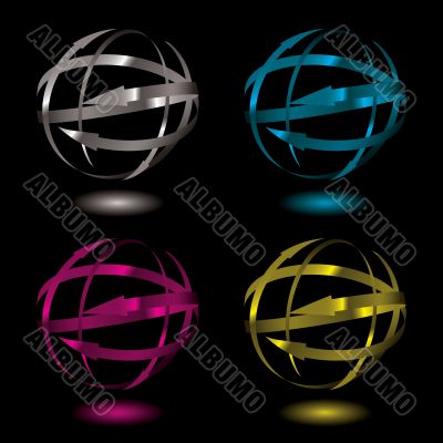 arrow metal ball