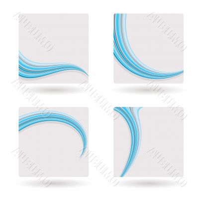 template blue swish