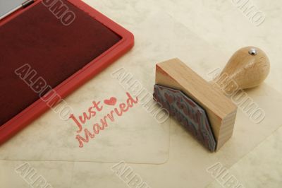 Stamp just married
