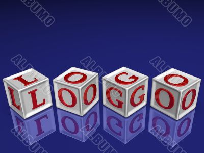 logo 3d blockes