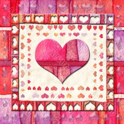 BACKGROUND WITH HEARTS