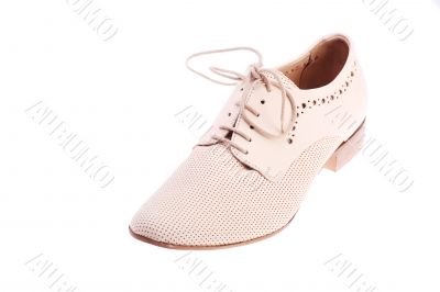 Leather men`s shoe
