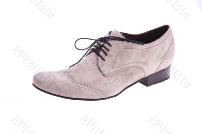 Leather men`s shoe