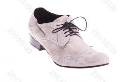 Leather men`s shoe