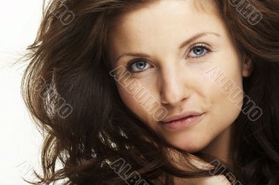 A happy young woman