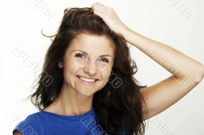 A happy young woman