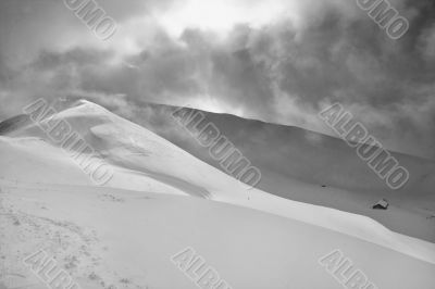 Winter landscape. Lenzerheide. Switzerland