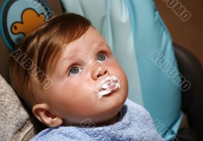 Feeding baby