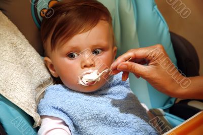 Feeding baby