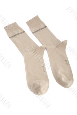 socks on white background