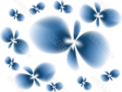 abstract butterfly flower