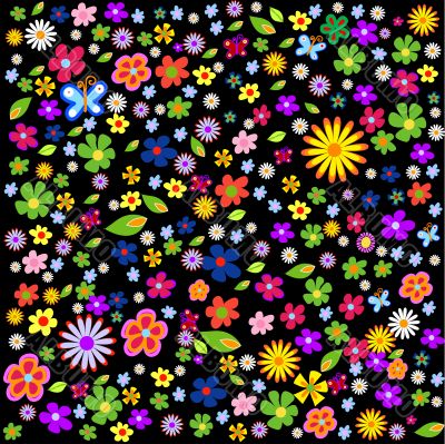 Abstract floral background