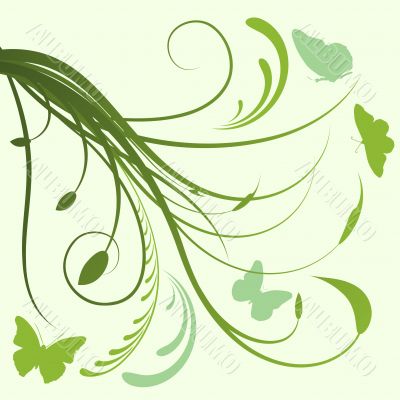 Abstract floral background