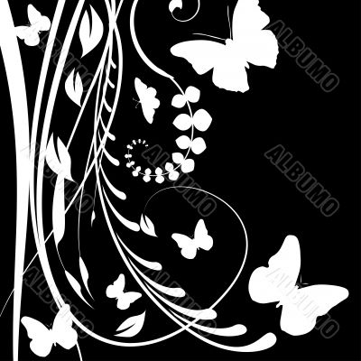 Abstract floral background