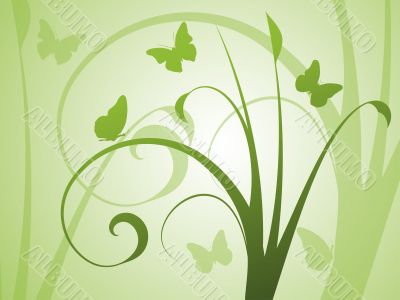 Abstract floral background