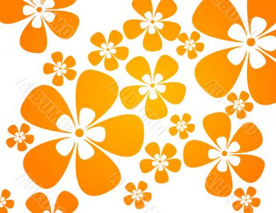 background with flowers in warm colors