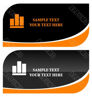 Black stylish business cards