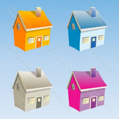 Small vector houses