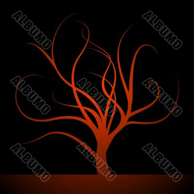 Abstract spooky tree