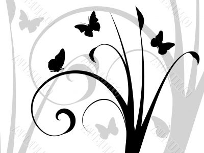 Abstract floral background