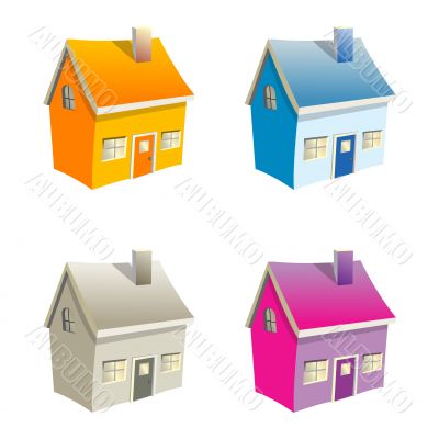 Small vector houses