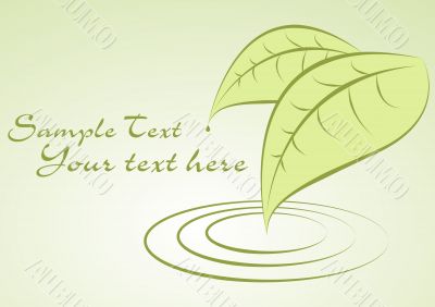 green leaves vector illustration