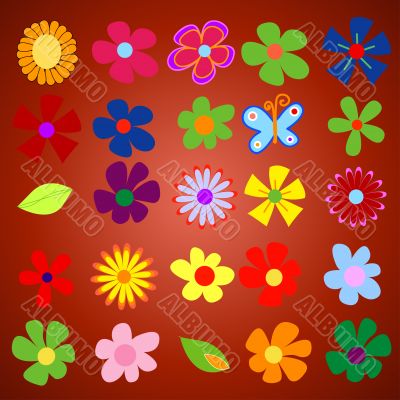 Abstract floral background
