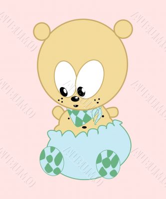 Cute baby bear