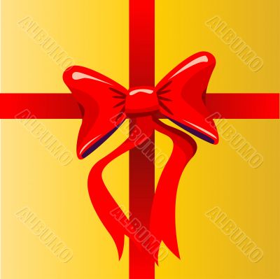 Red Bow vector illustration