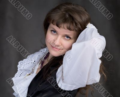 Beautiful romantic girl