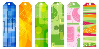 retro bookmark set