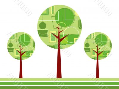abstract vector treees