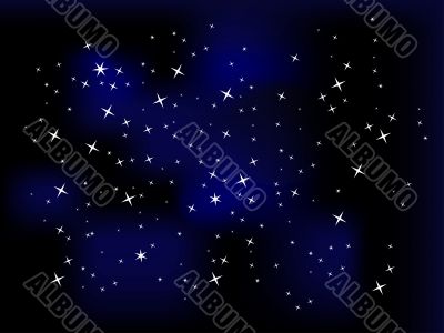 Night sky with stars