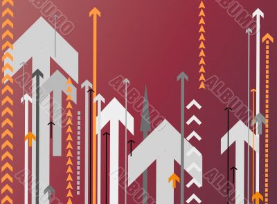 background with lots of arrows