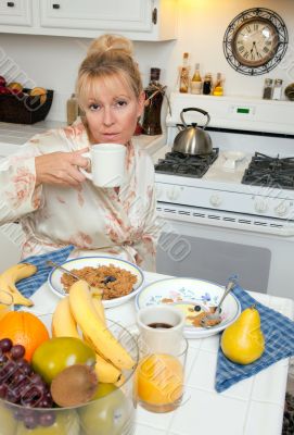 Attractive Woman In Kitchen
