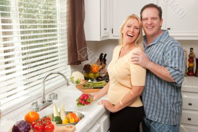Happy Couple Enjoying An Eveing