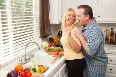 Happy Couple Enjoying An Eveing