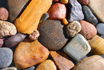 abstract background with colorful stones