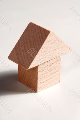 Wooden model of house